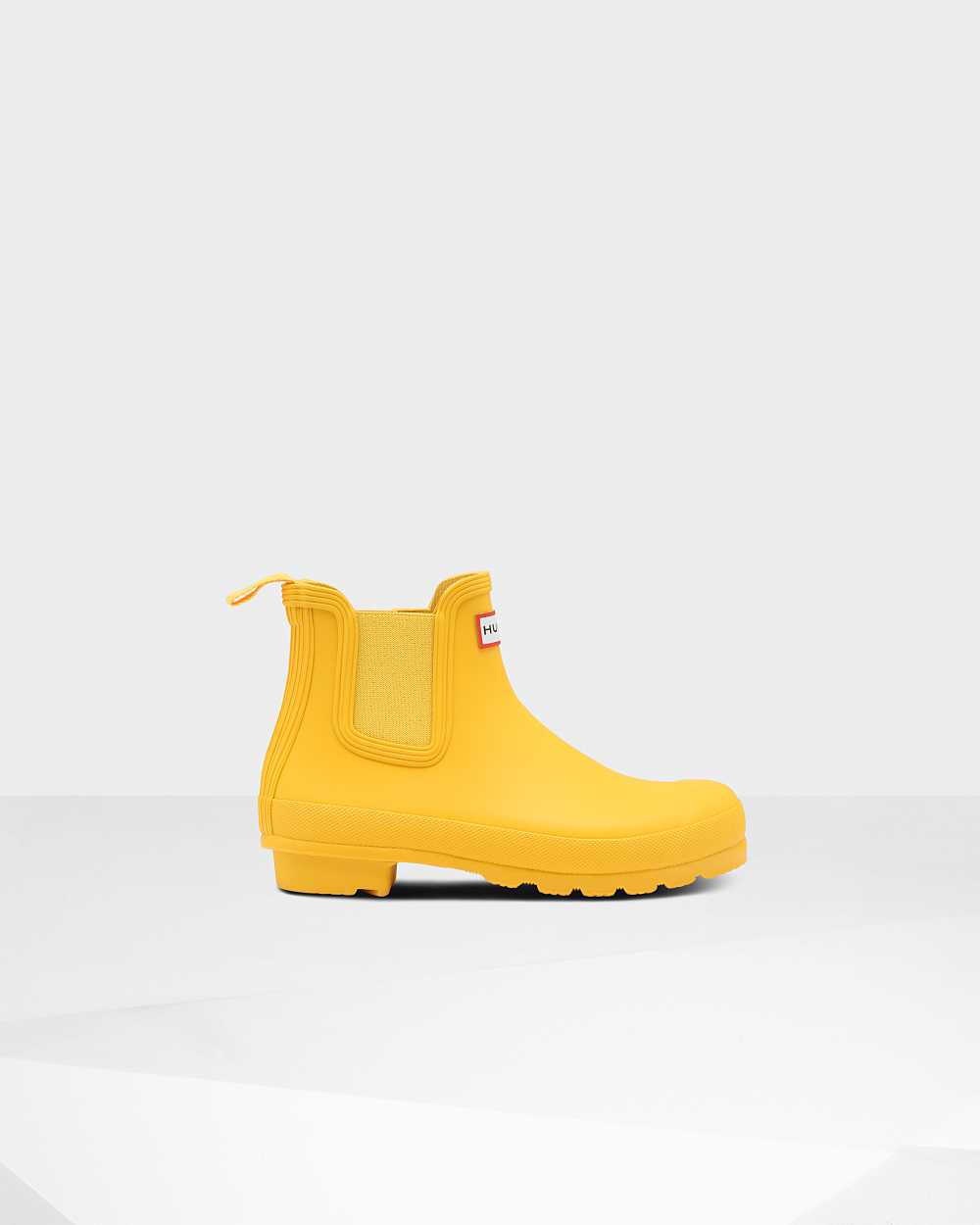 Womens Hunter Original Chelsea Boots Yellow | ZLAOGR-419